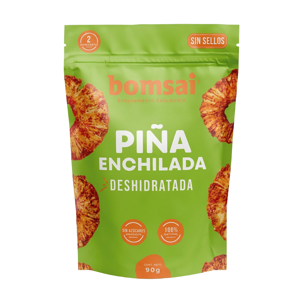 Empaque de Piña Deshidratada Enchilada