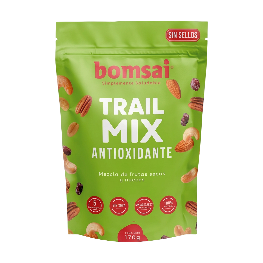 Empaque de Trail Mix Antioxidante